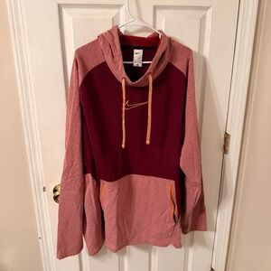 Men's Nike Therma-fit Pullover Fleece Hoodie - 4XL - Maroon